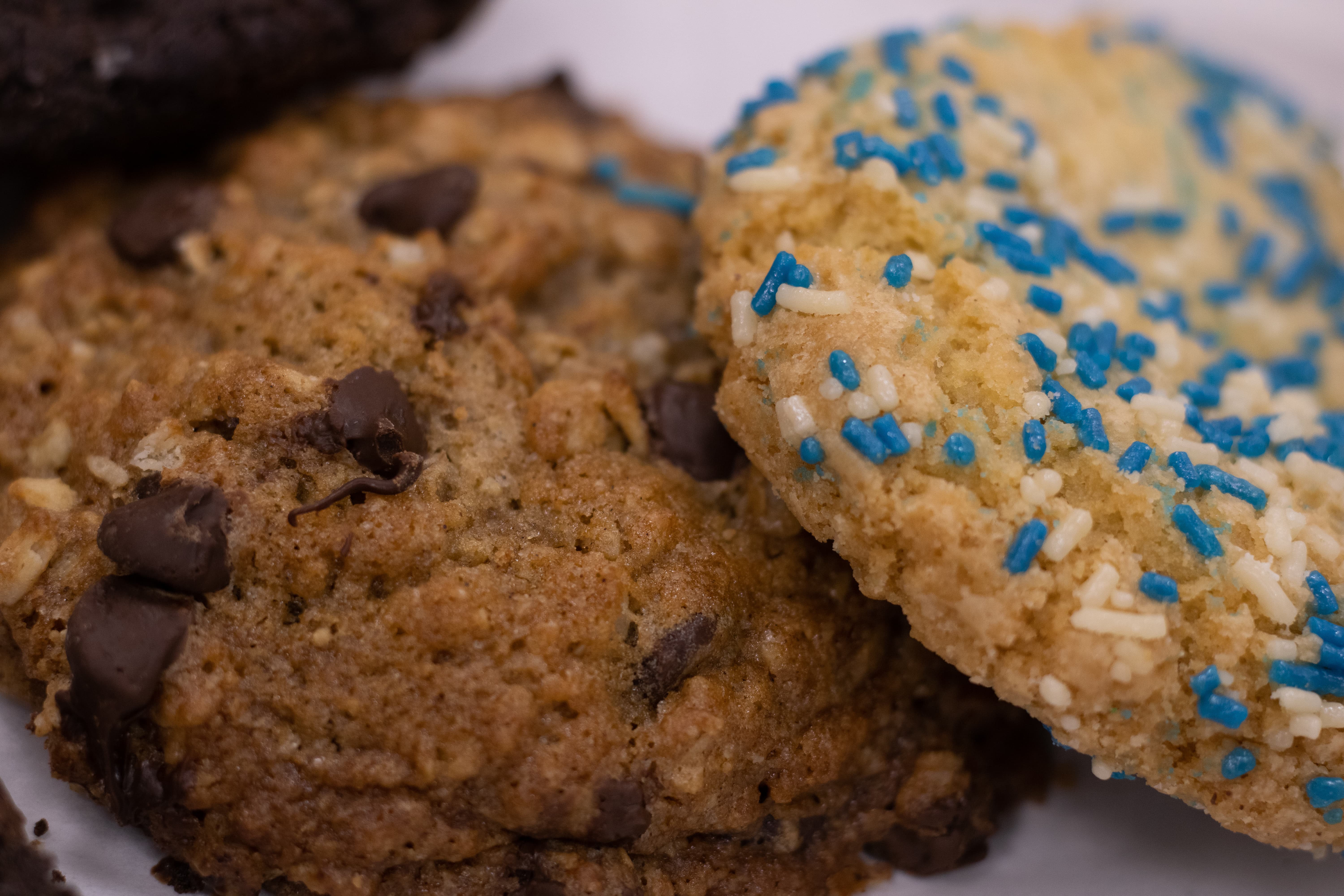 Close up of cookies